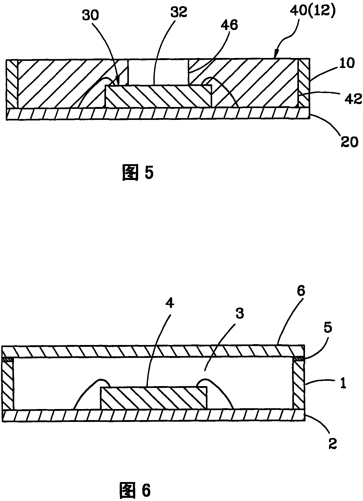 Encapsulation employing optical hardening glue