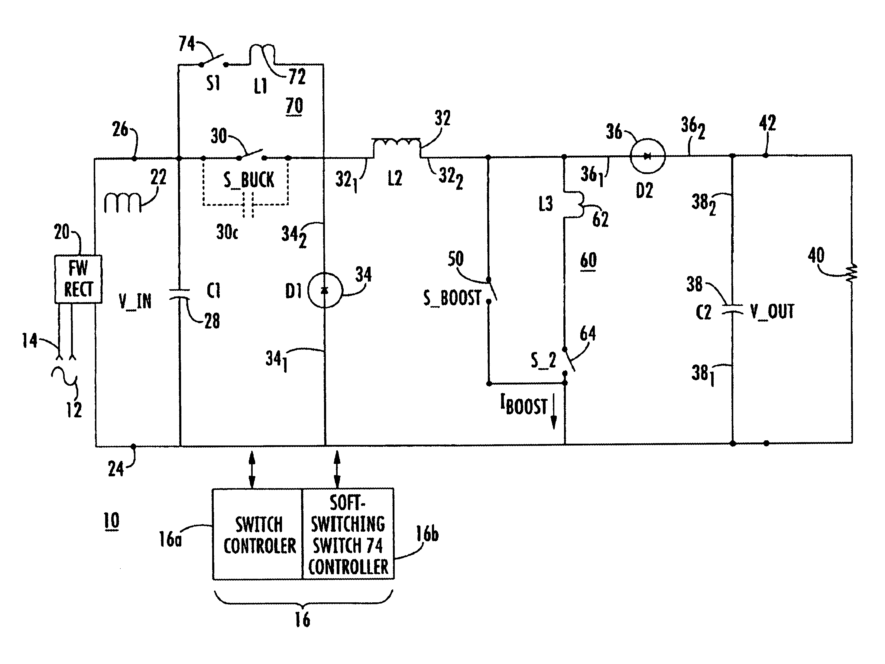 Buck-boost power factory correction circuit