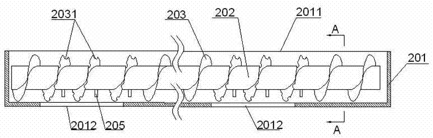 Front conveying and lifting transferring system for processing straw