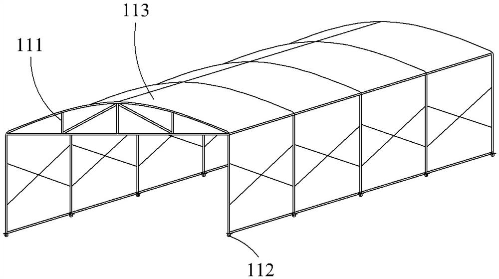 Steam curing system with adjustable temperature and humidity