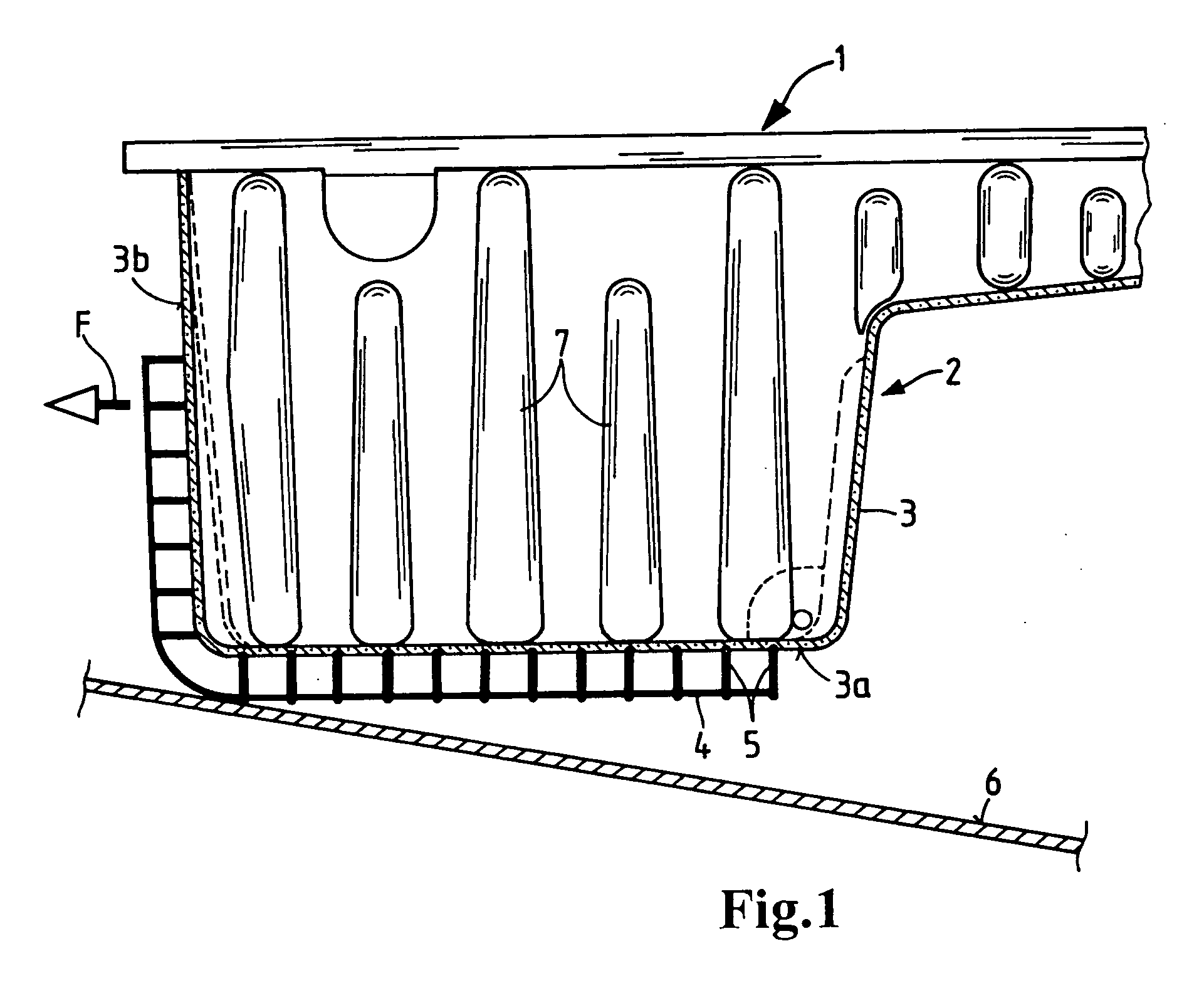 Oil pan useful for an internal combustion engine