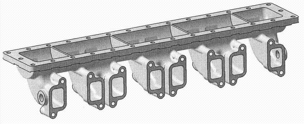 Air inlet pipe of integrated intercooler