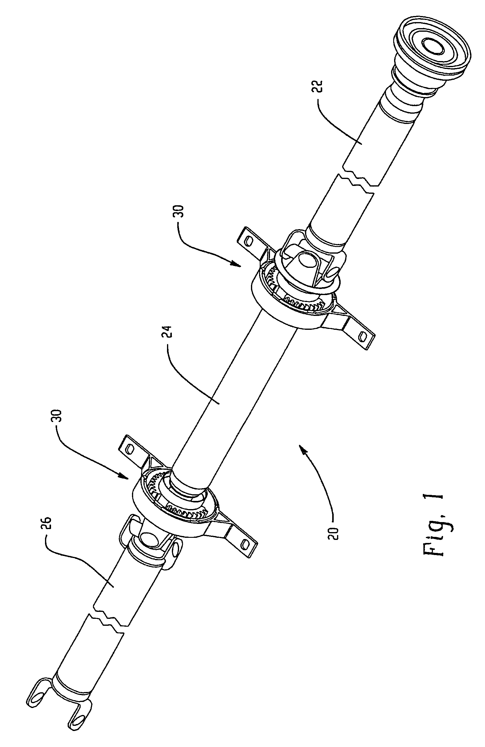 Plastic quick-snap centerbearing isolator mount and method of manufacturing and assembling same