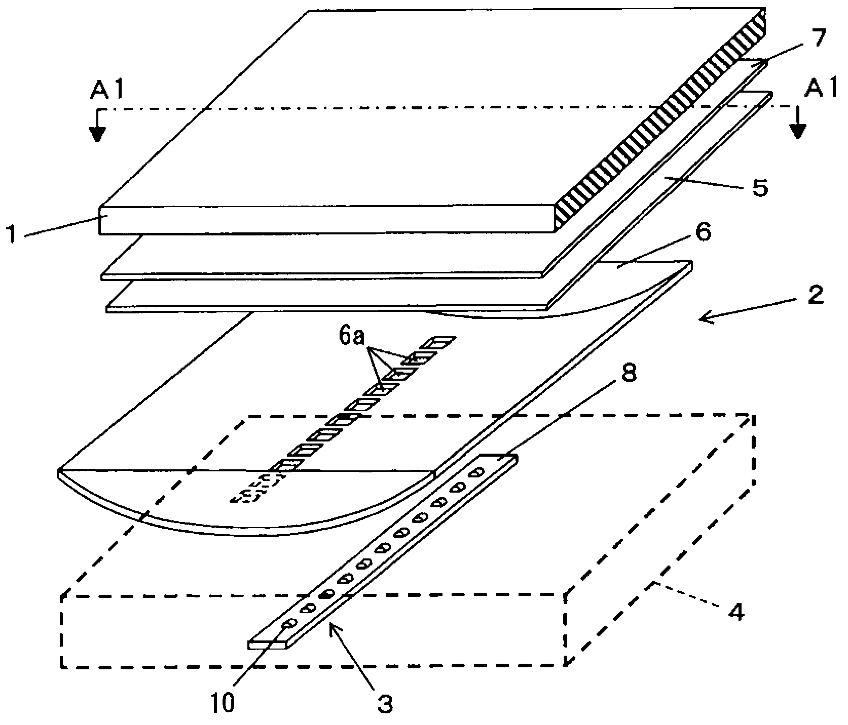 Backlight device and liquid-crystal display device