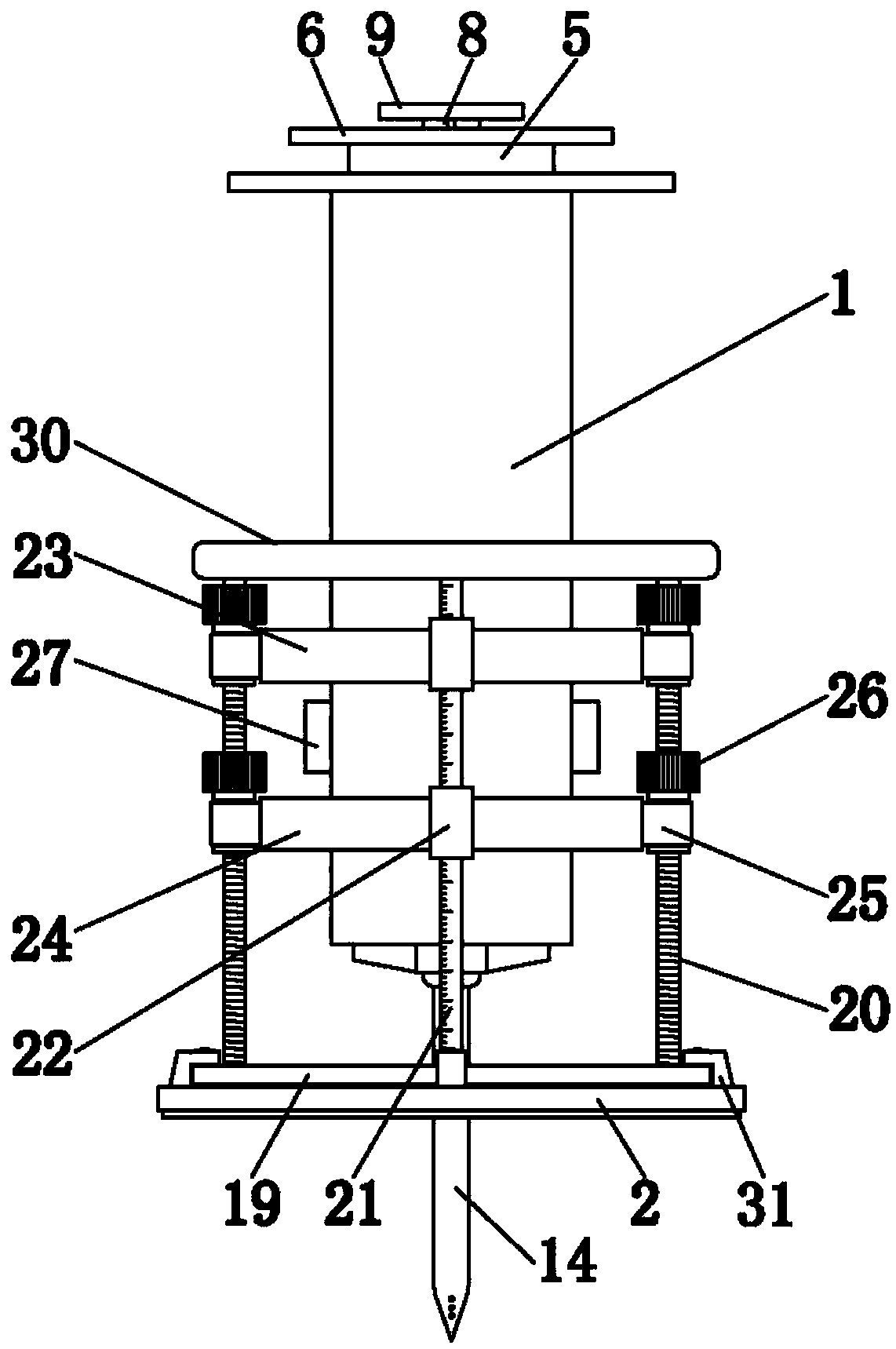 Hematology bone marrow puncture extracting device