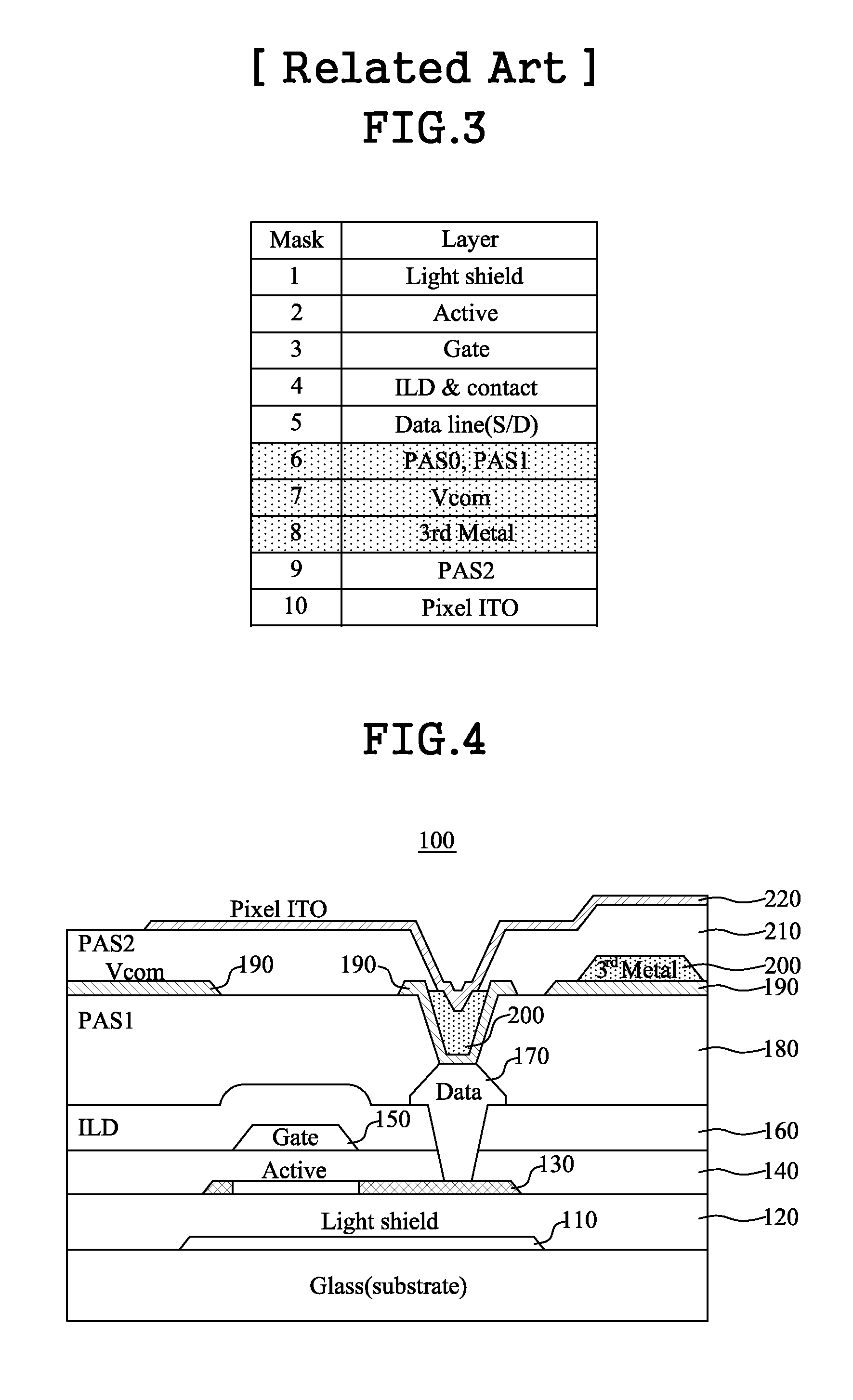Liquid Crystal Display Device with a Built-in Touch Screen and Method for Manufacturing the Same