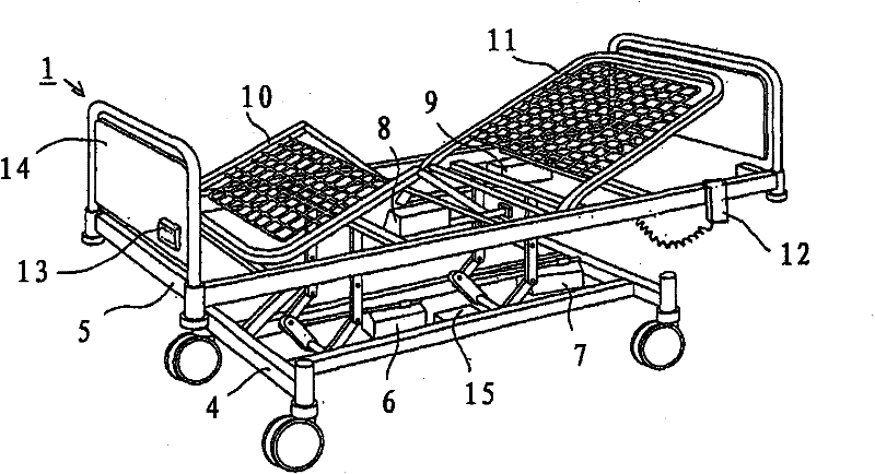 Equipment for cleaning articles of hospital and care furniture