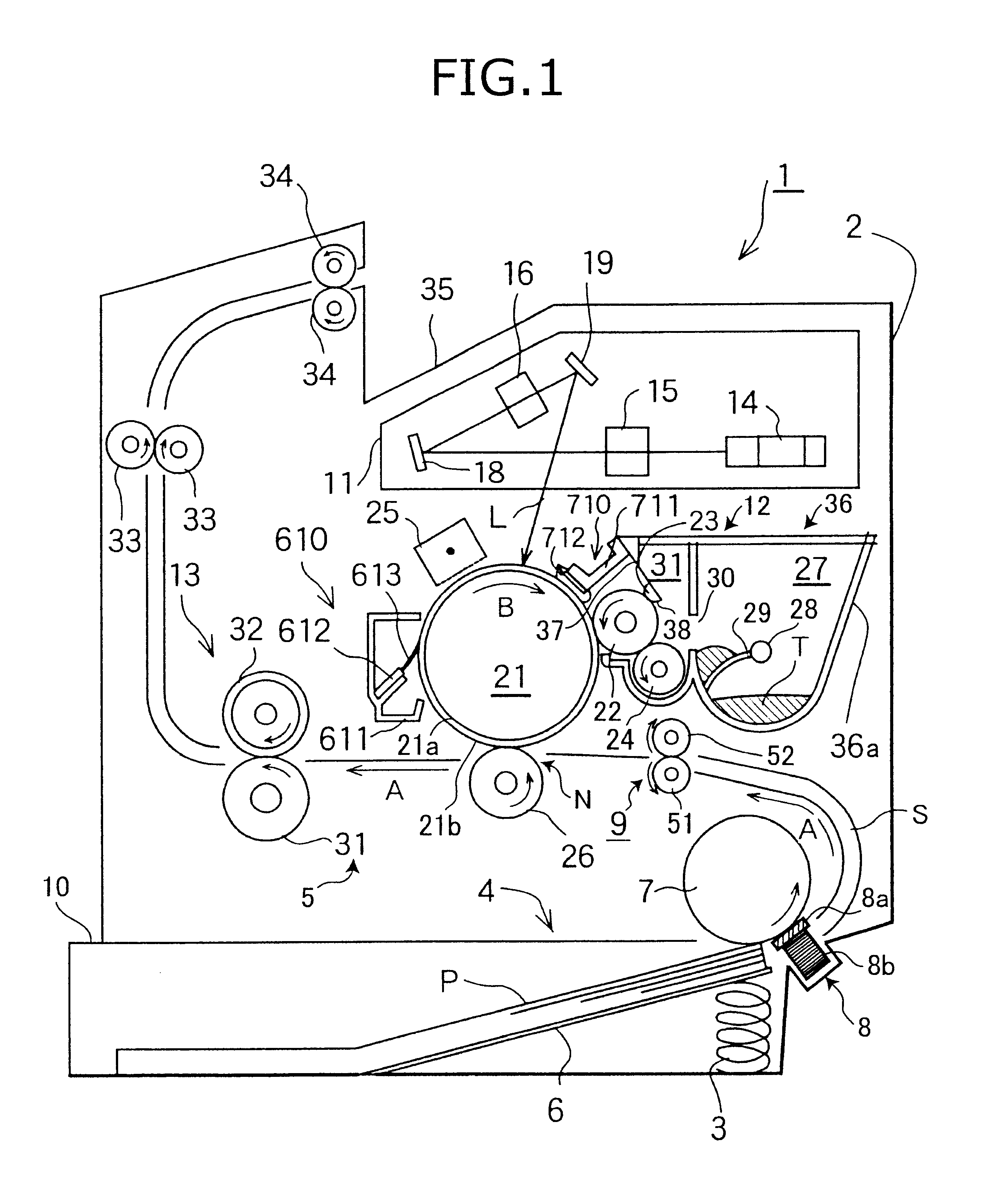 Image forming apparatus having paper dust removing means