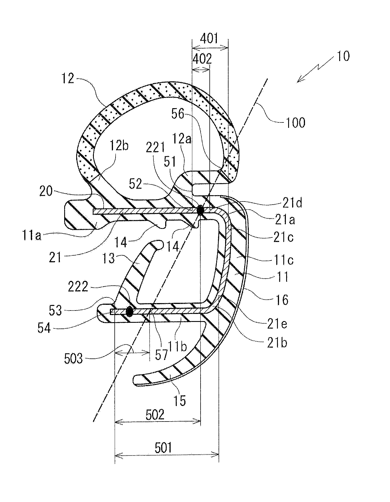 Opening seal for automobiles and method of preparing the same