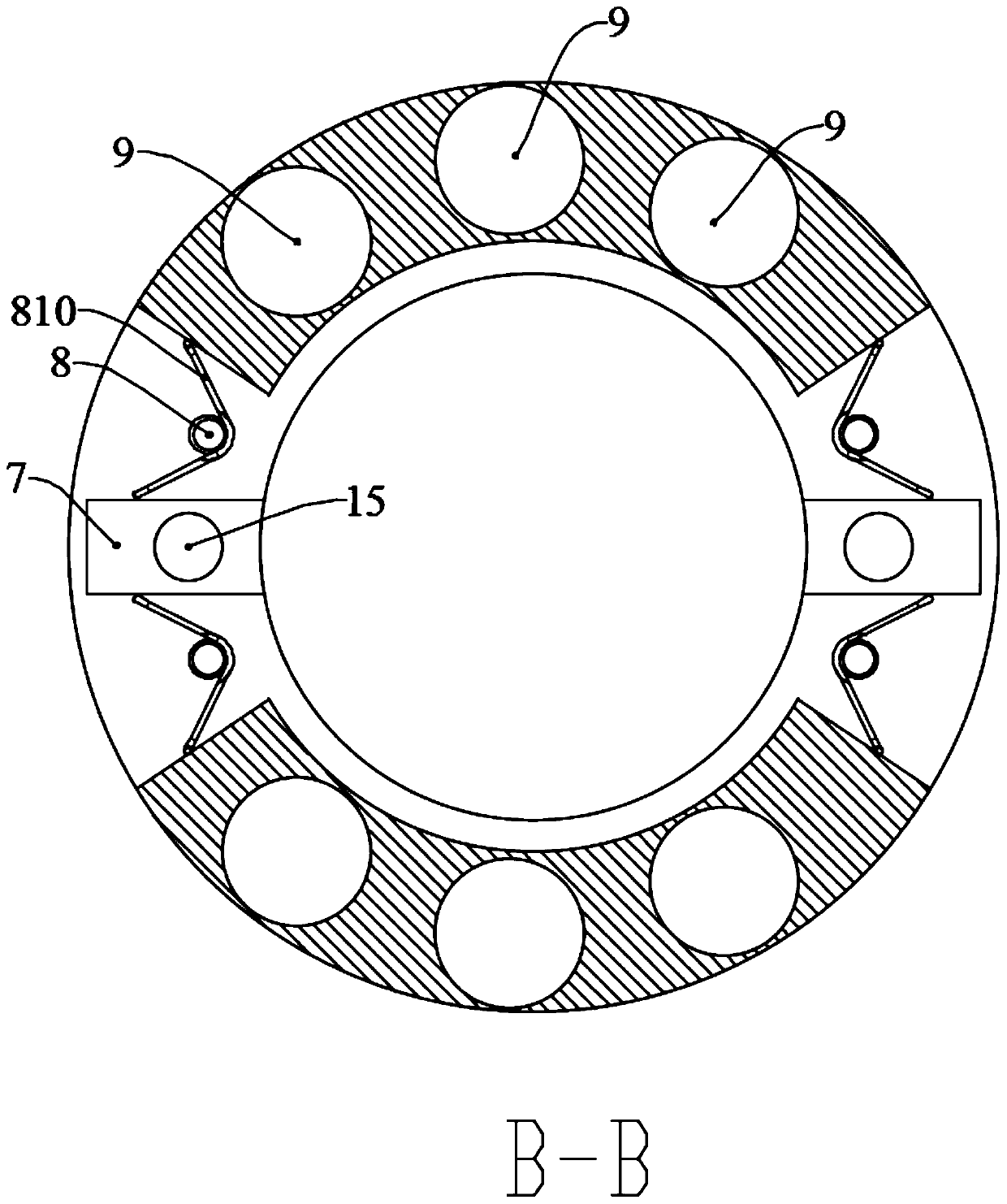 Punching device for paperboard