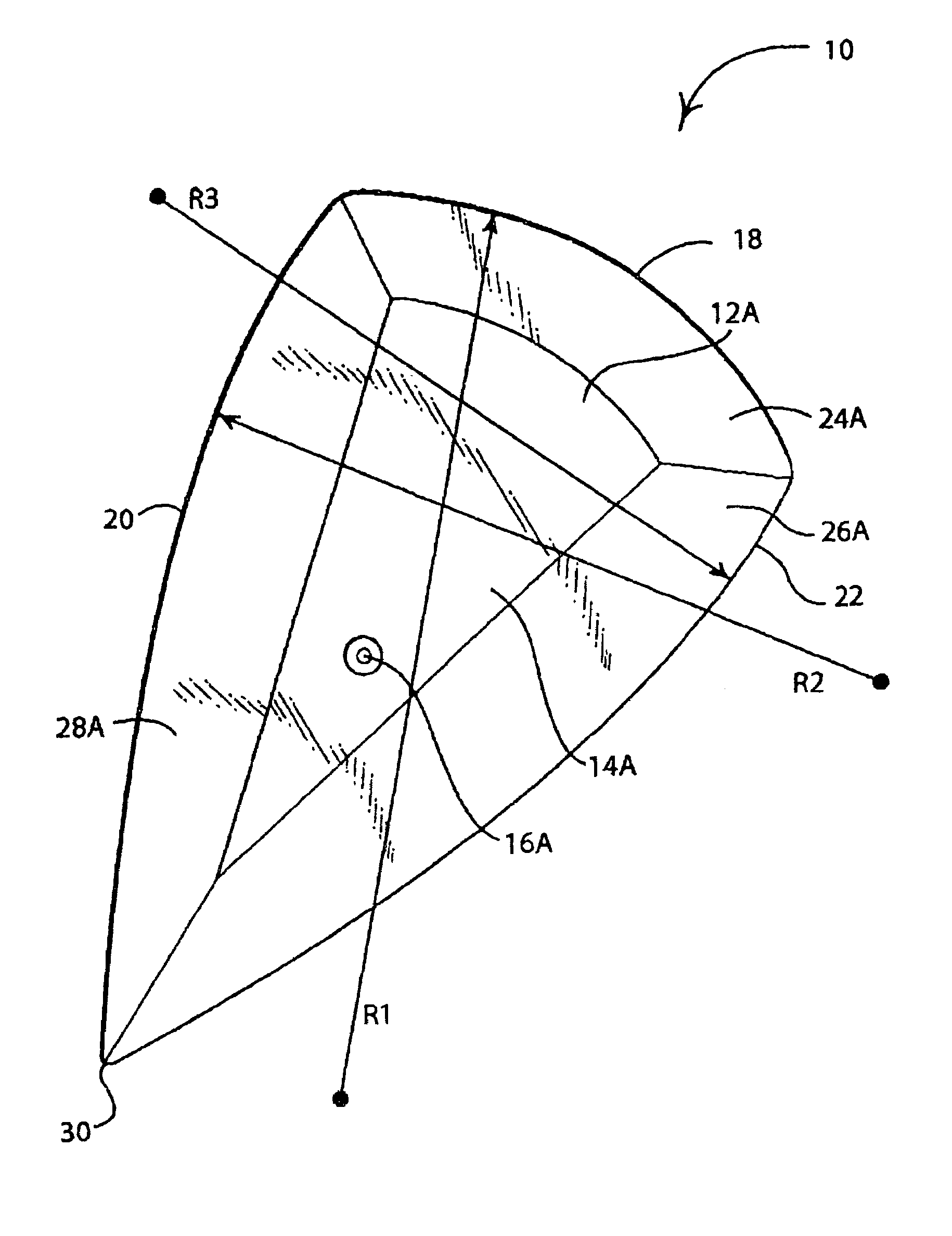 Film applicator tool with arcuate edges