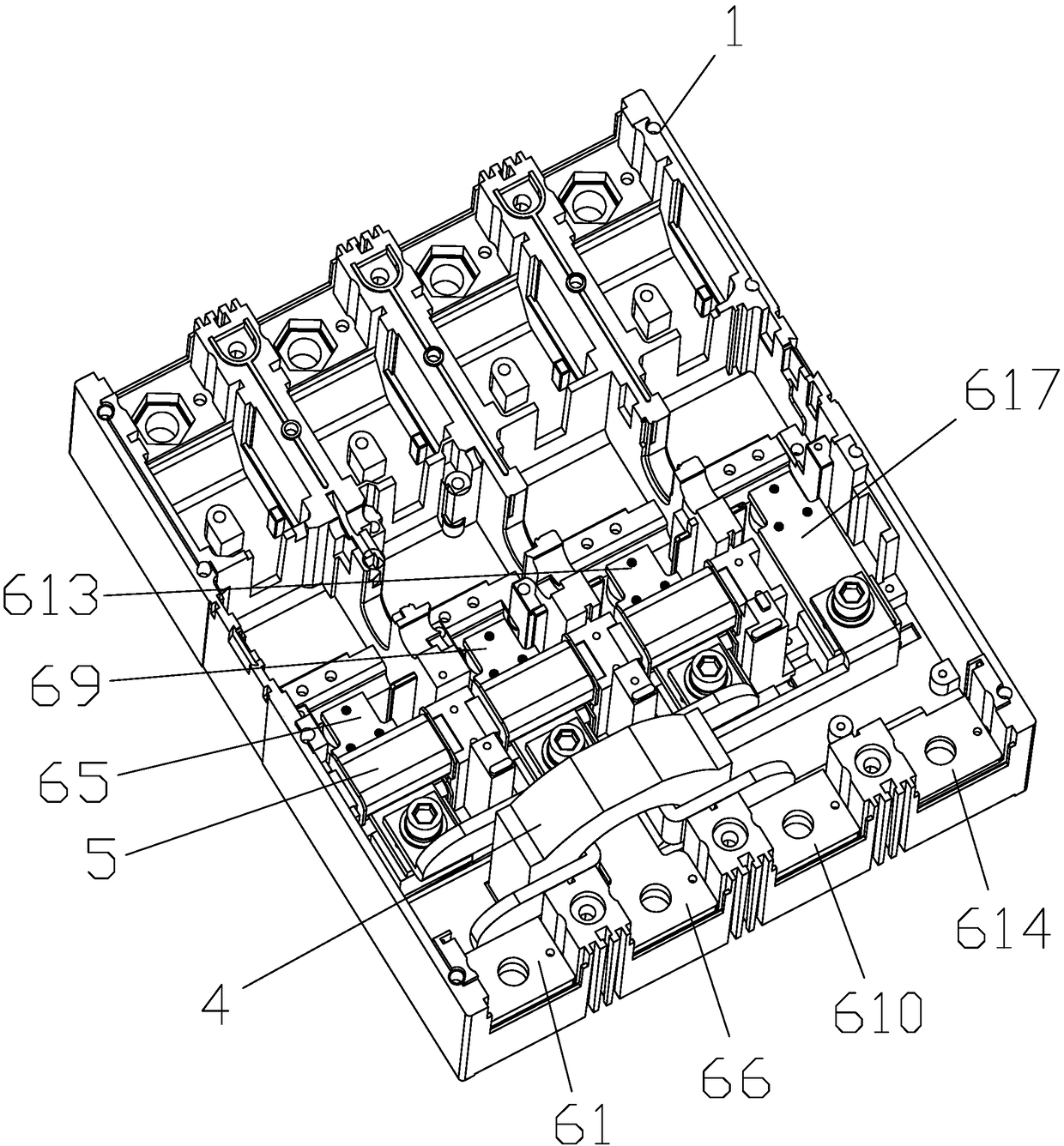 Electronic type molded case circuit breaker with residual current protection function