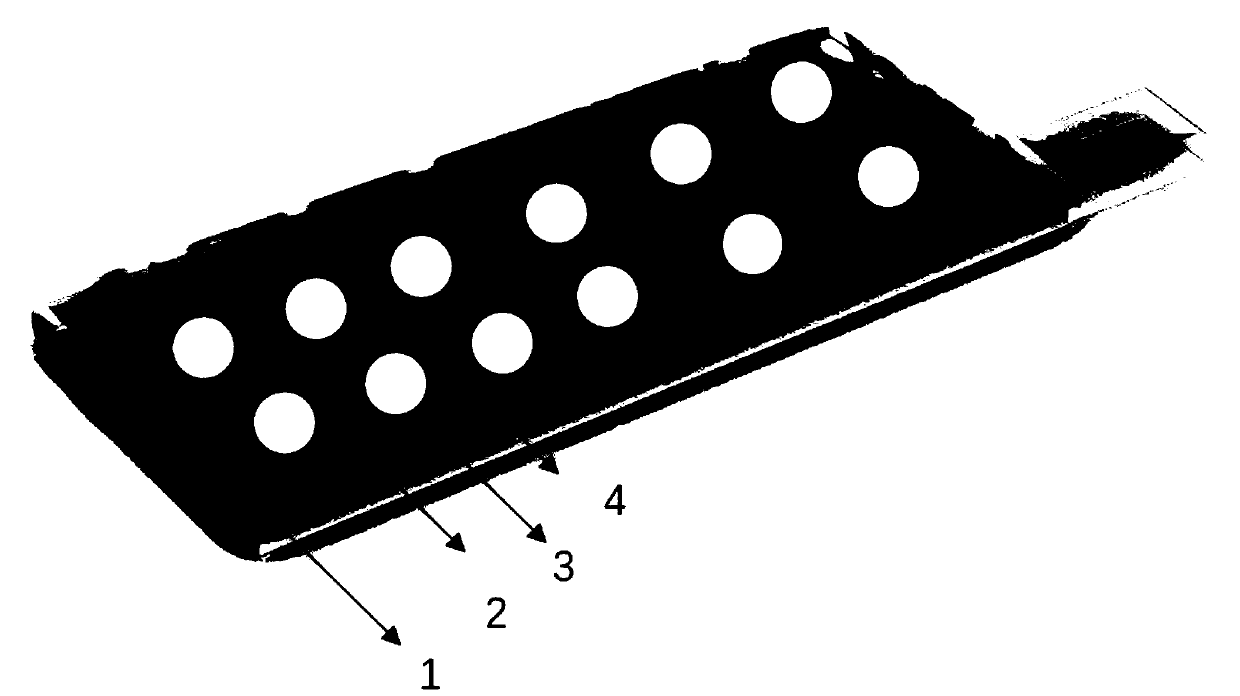 Structure of network-shaped lightweight metal zinc electrode and preparation method thereof