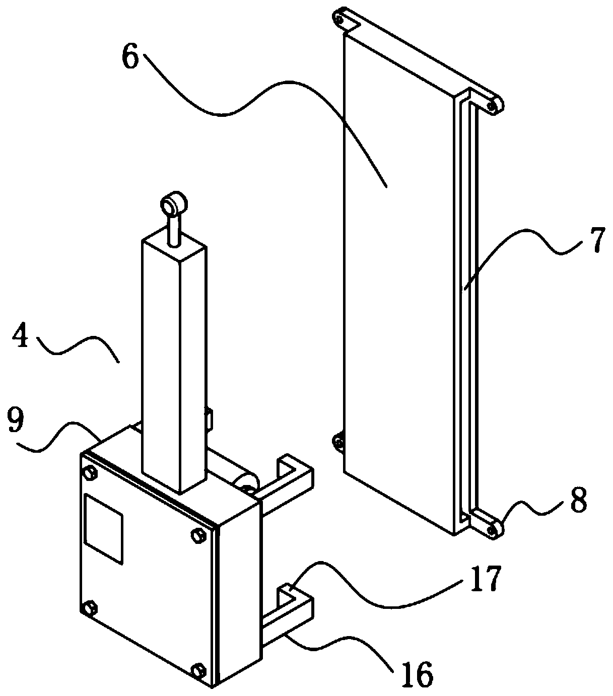 Wall-climbing type bridgewind pressure alarming robot and control method