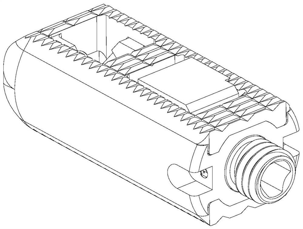 Height-adjustable high-stability interbody fusion cage capable of supplementing and pressurizing bone grafting