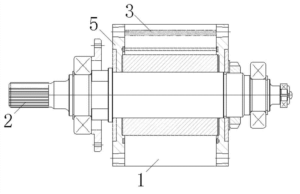 Permanent magnet synchronous motor rotor and manufacturing process thereof