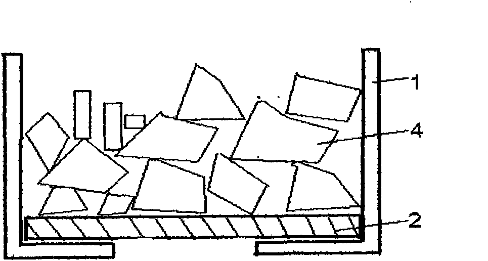 Crystal, and method and device for casting same