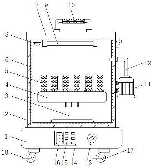 Rotary bearing drying device