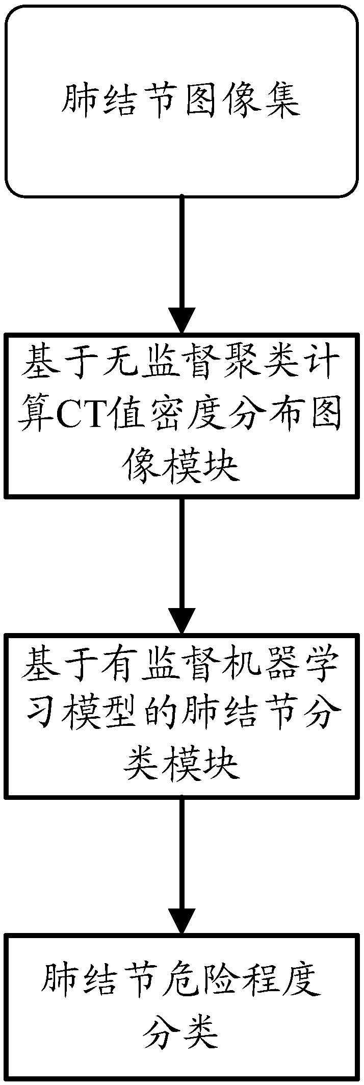 System and method for realizing risk classification of pulmonary nodules in computer software system