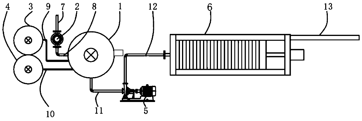 Method for treating urban underground construction yellow muddy water