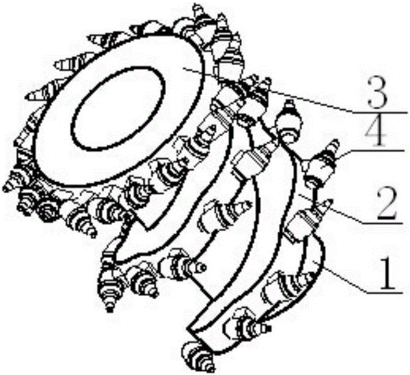 Wave spiral blade roller