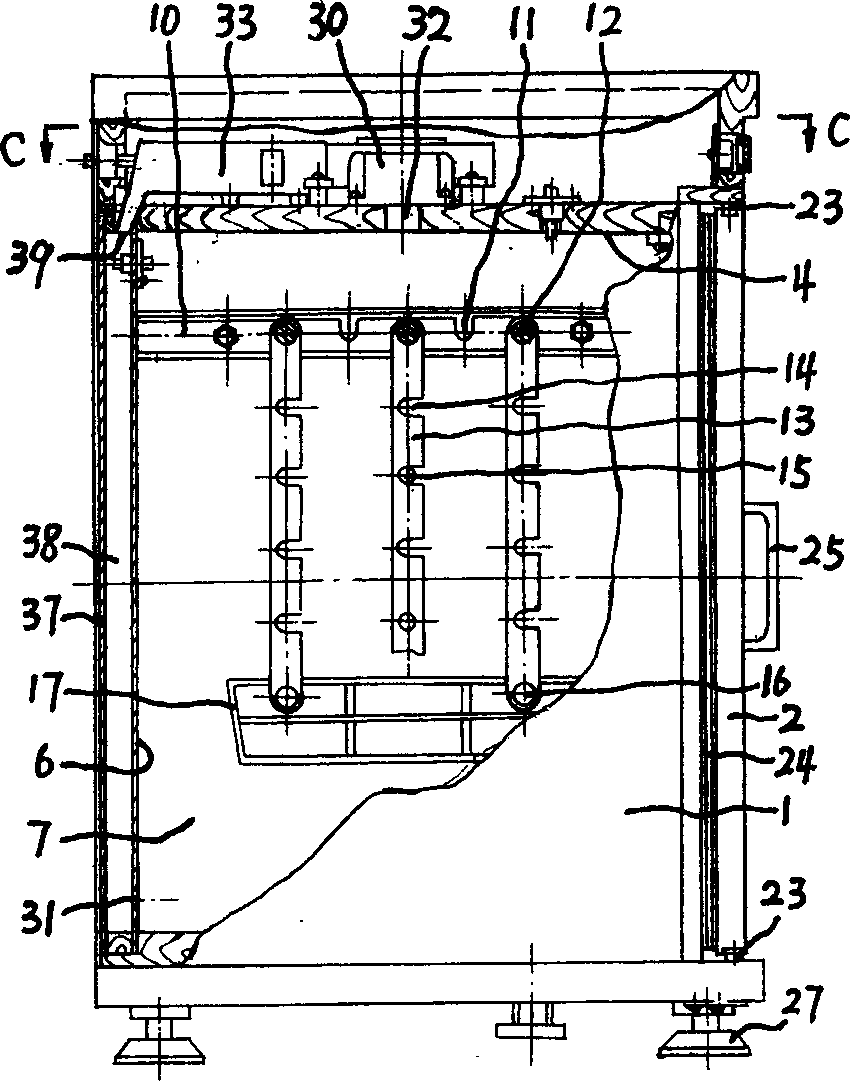 Sterilizing cabinet for clothes