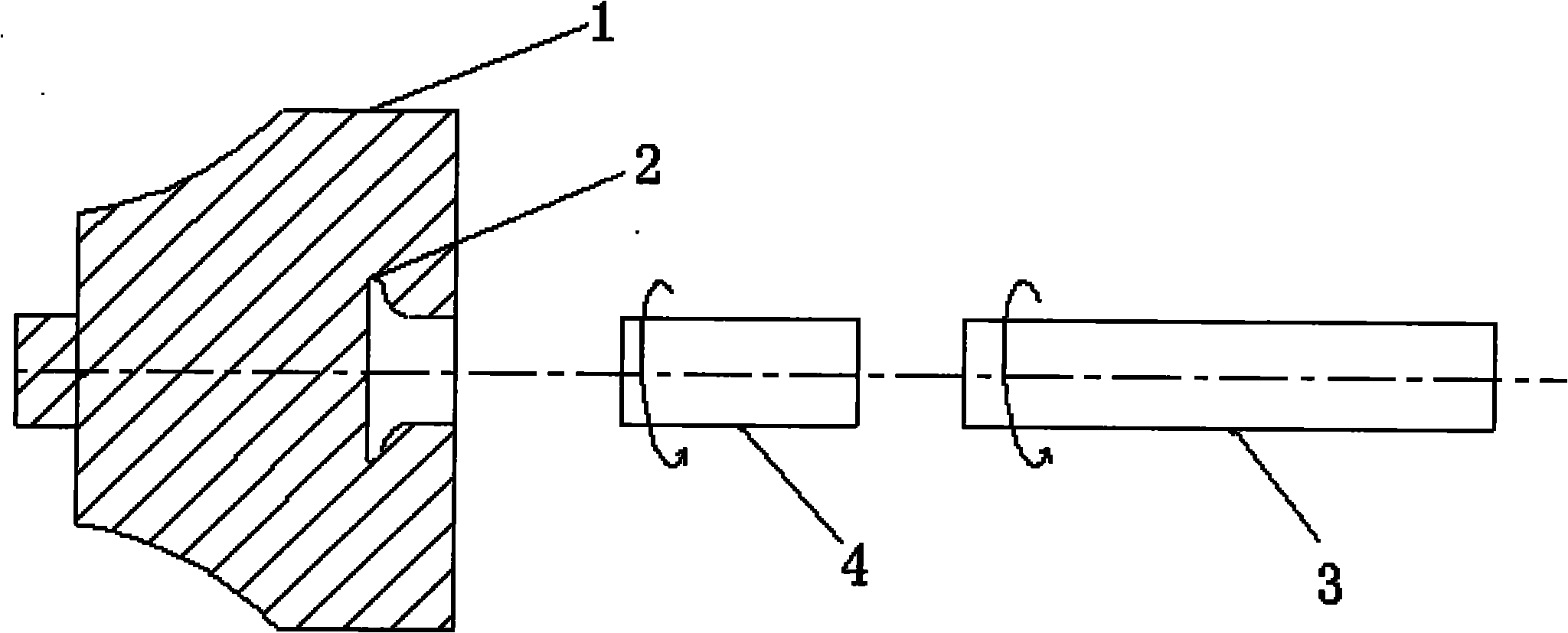 Friction welding method of titanium-aluminum alloy turbine and 42CrMo quenched and tempered steel shaft