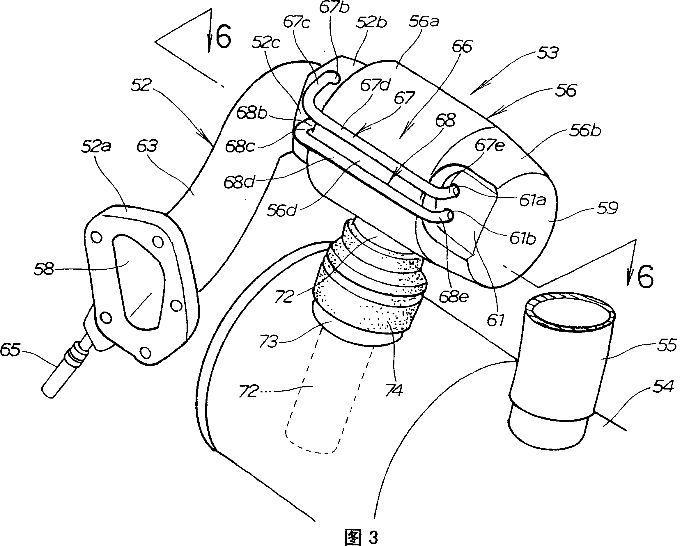 Exhaust structure for small watercraft