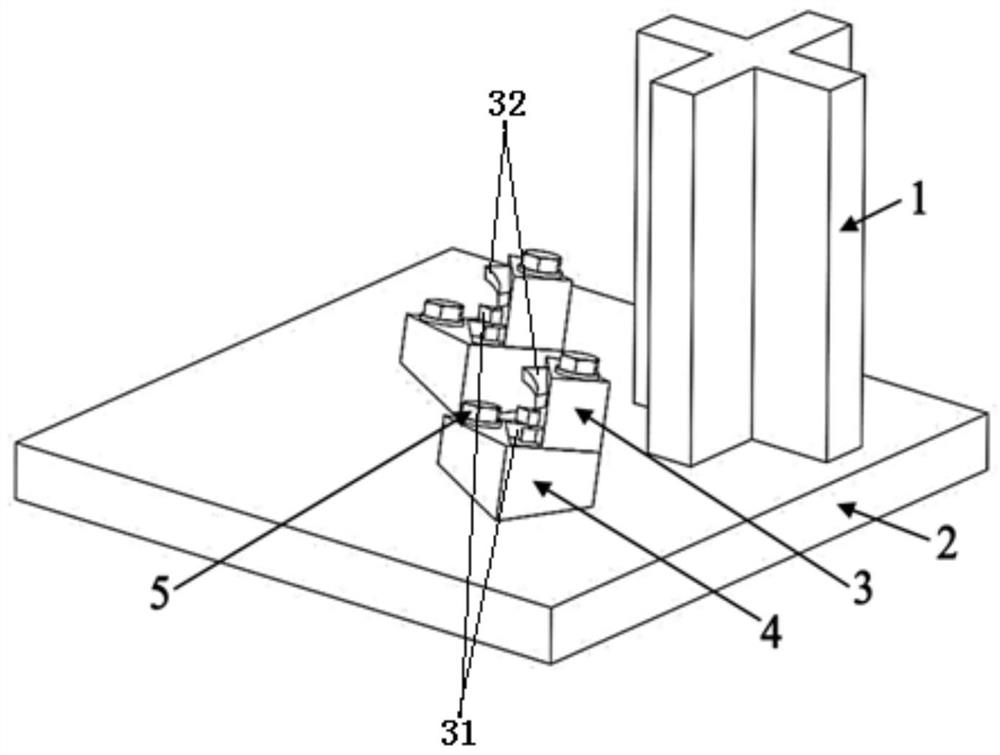 Titanium alloy compressor rotor blade tip repairing method and repairing tool