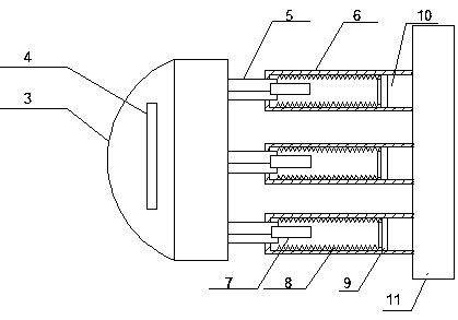 Multi-layer buffer automobile anti-collision device