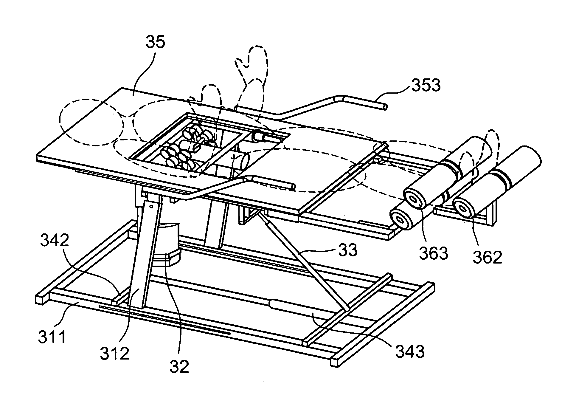 Spine stretch machine