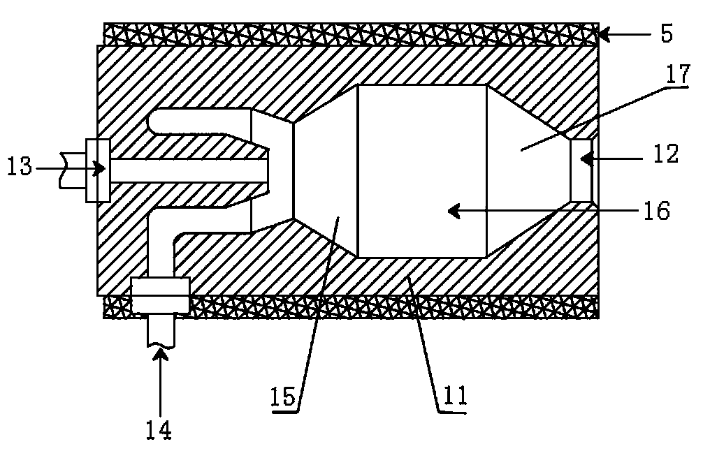 Cold aerosol fire extinguishing device