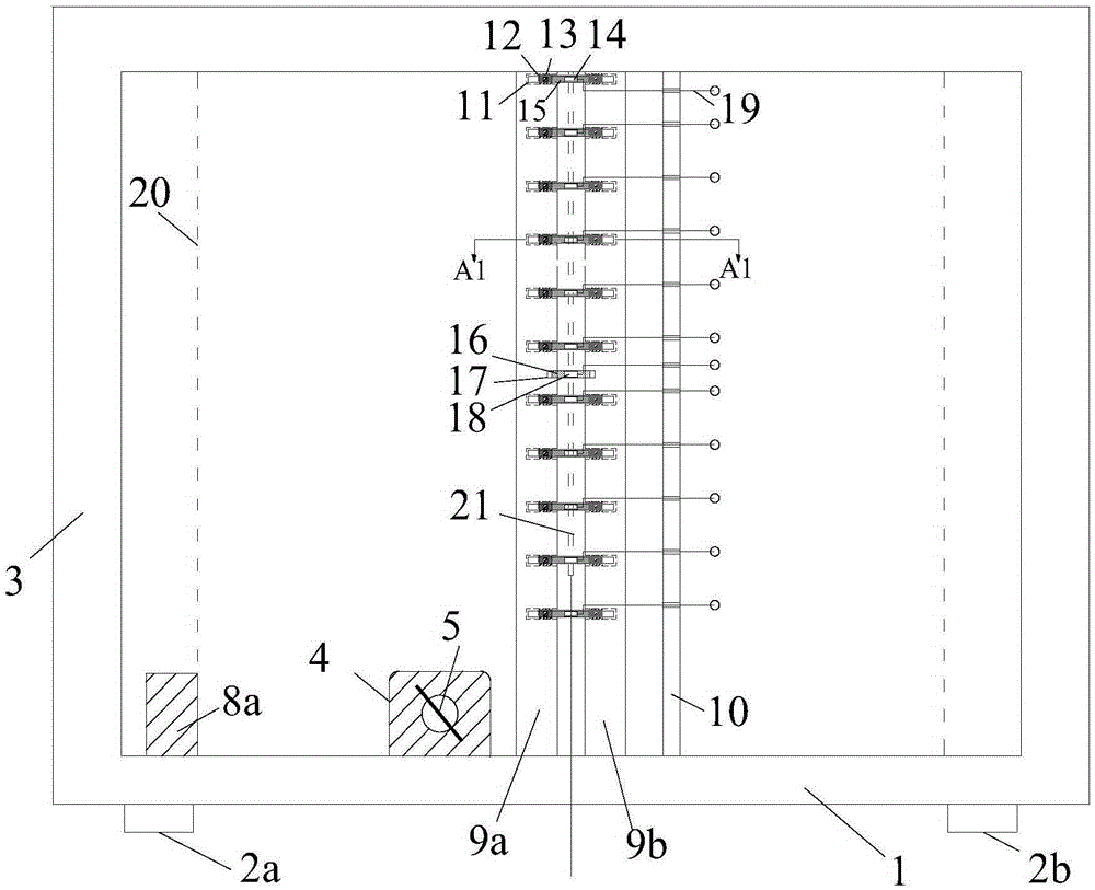 Rock fracture frost heaving deformation testing device