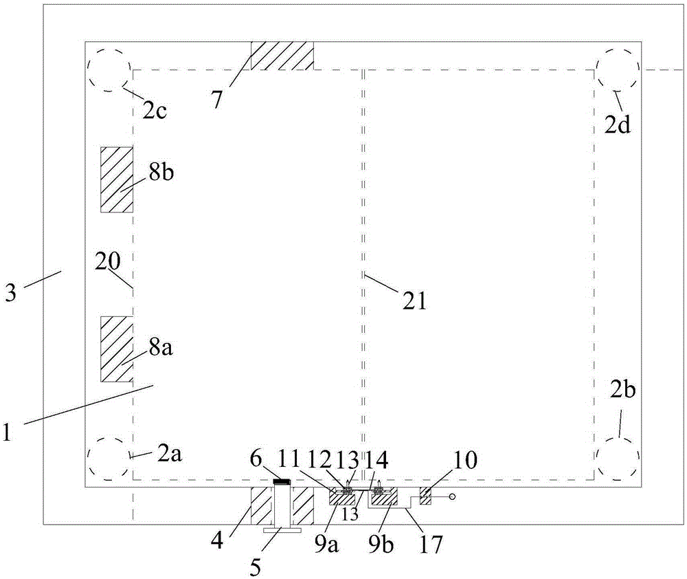 Rock fracture frost heaving deformation testing device