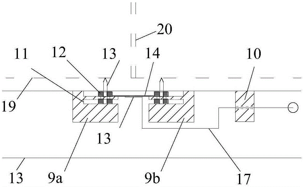 Rock fracture frost heaving deformation testing device