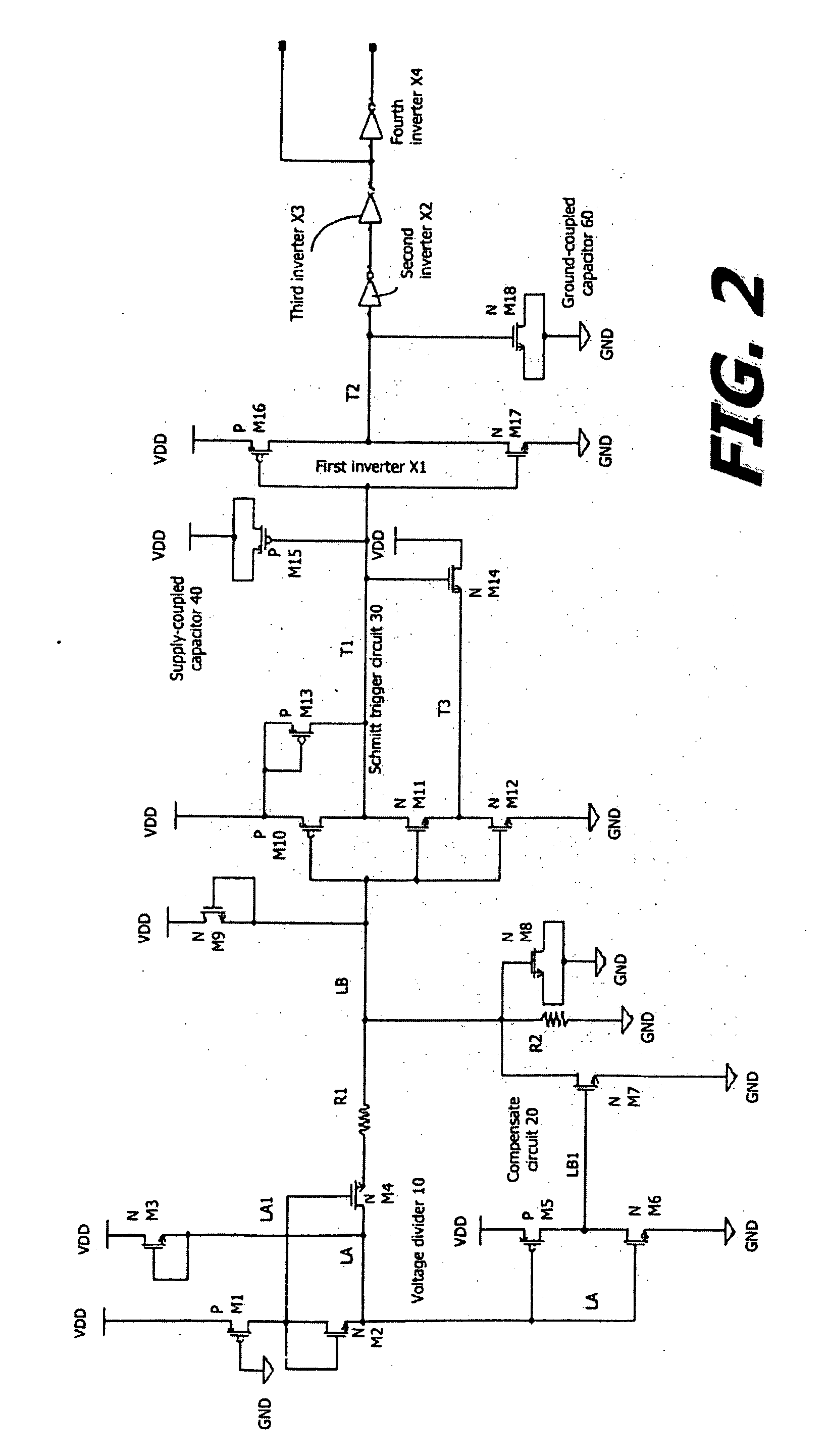 Power-on reset circuit with supply voltage and temperature immunity, ultra-low DC leakage current, and fast power crash reaction