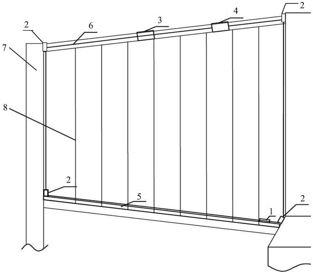 A sliding device and a fishing net box