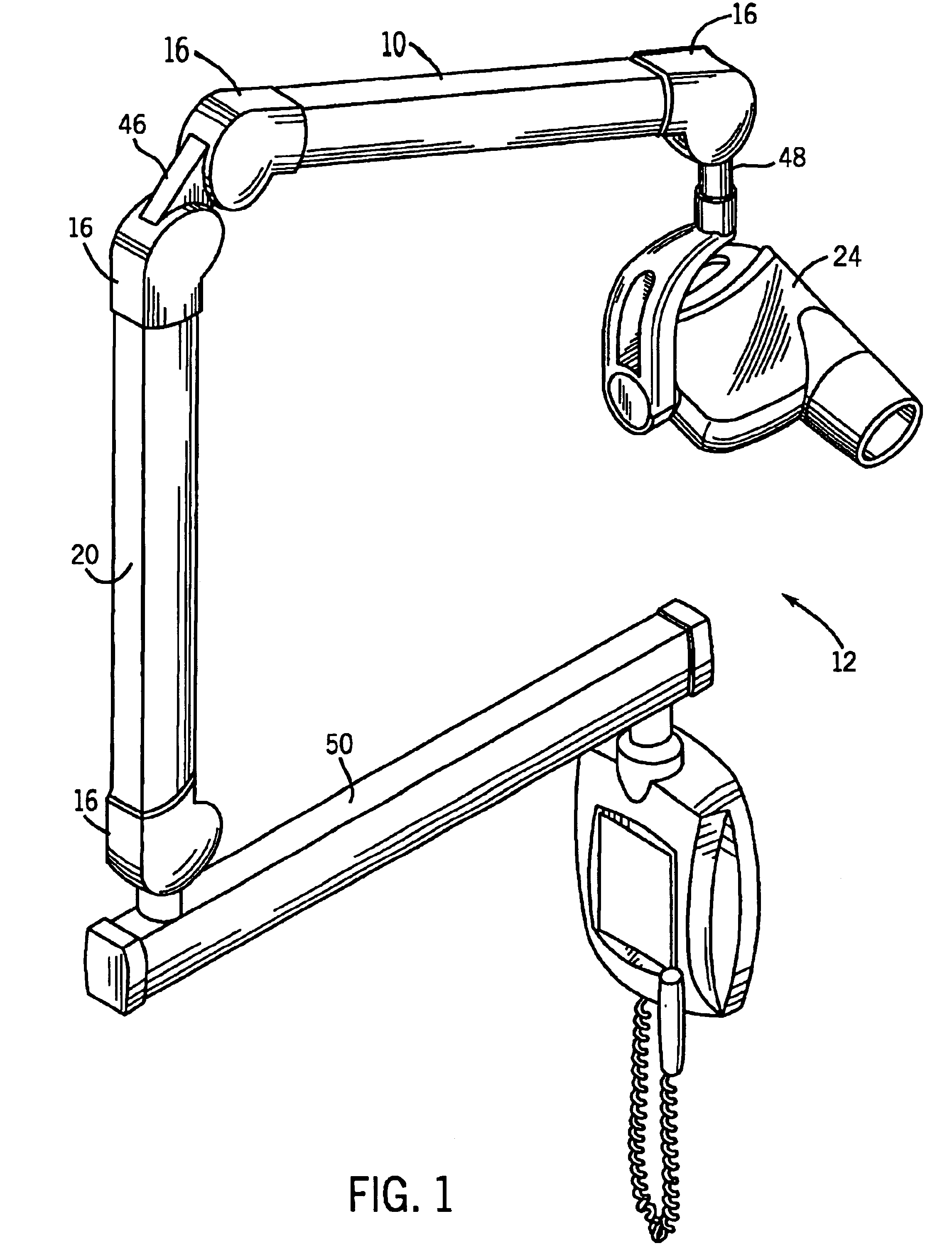 Friction control for articulating arm joint