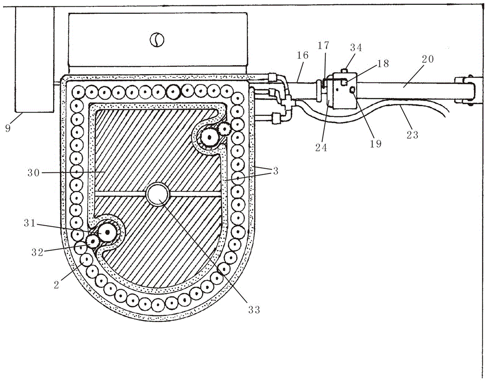 Closestool cleaning device with automation function