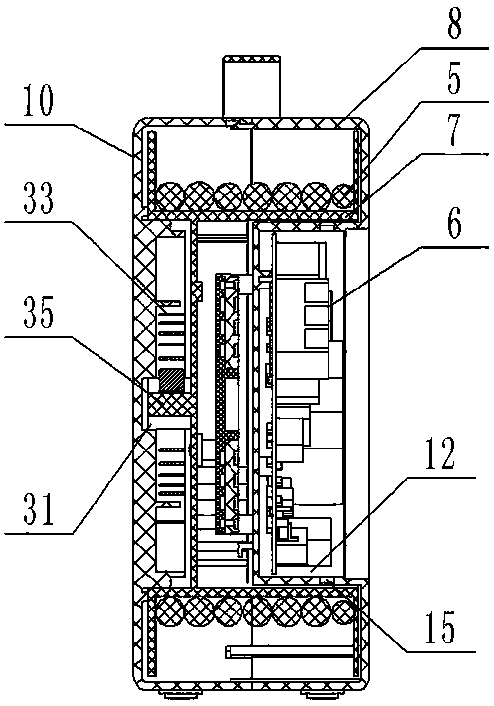 Take-up control box