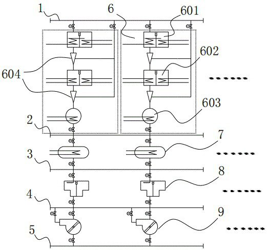 Header-system lithium bromide centralized cooling system and load distribution control method thereof