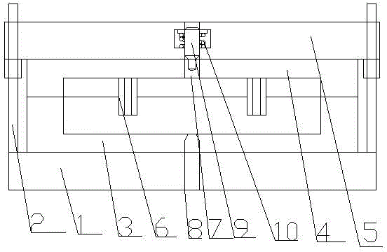 Bottom injection mould