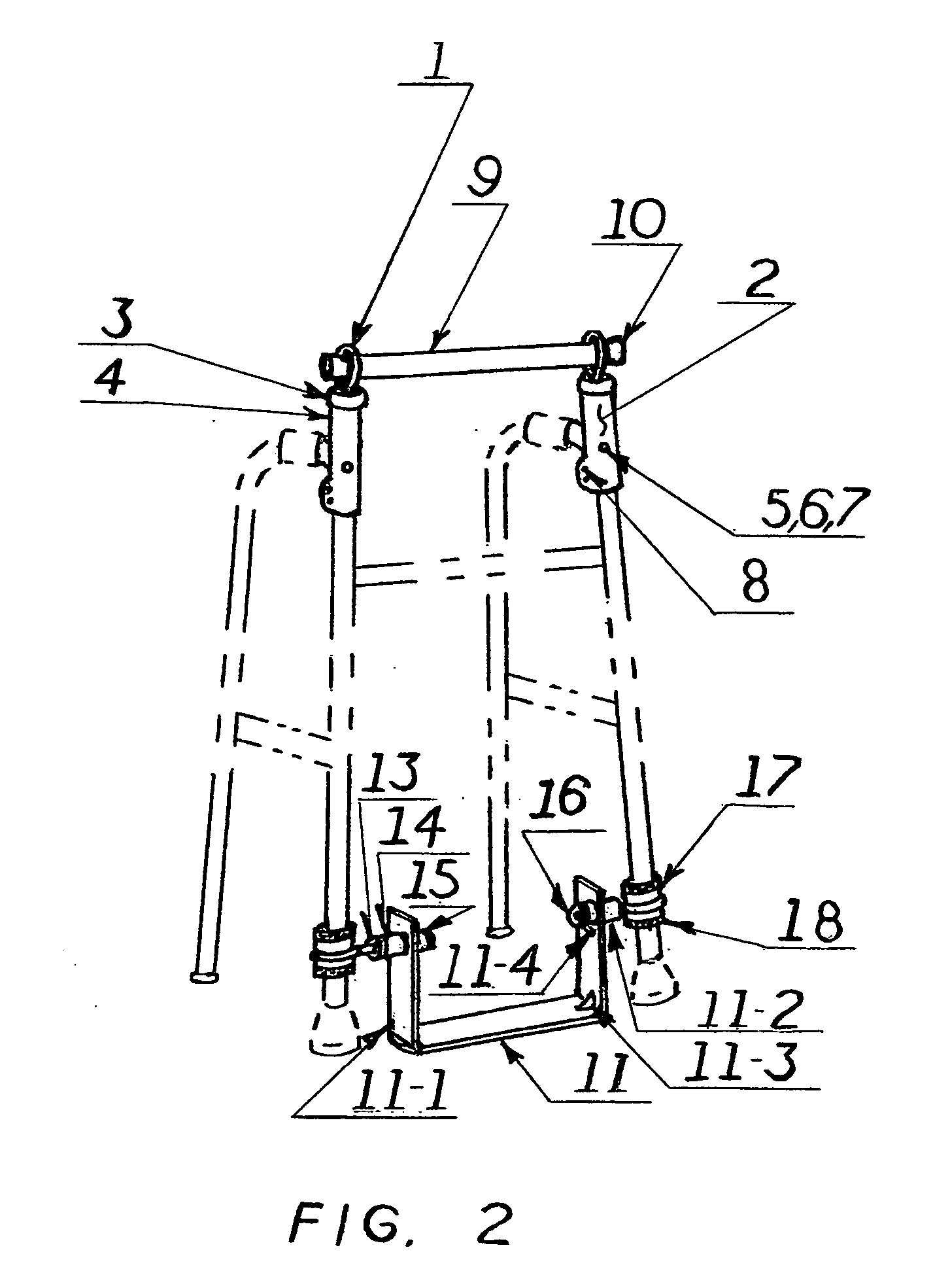 Walker standing aid accessory