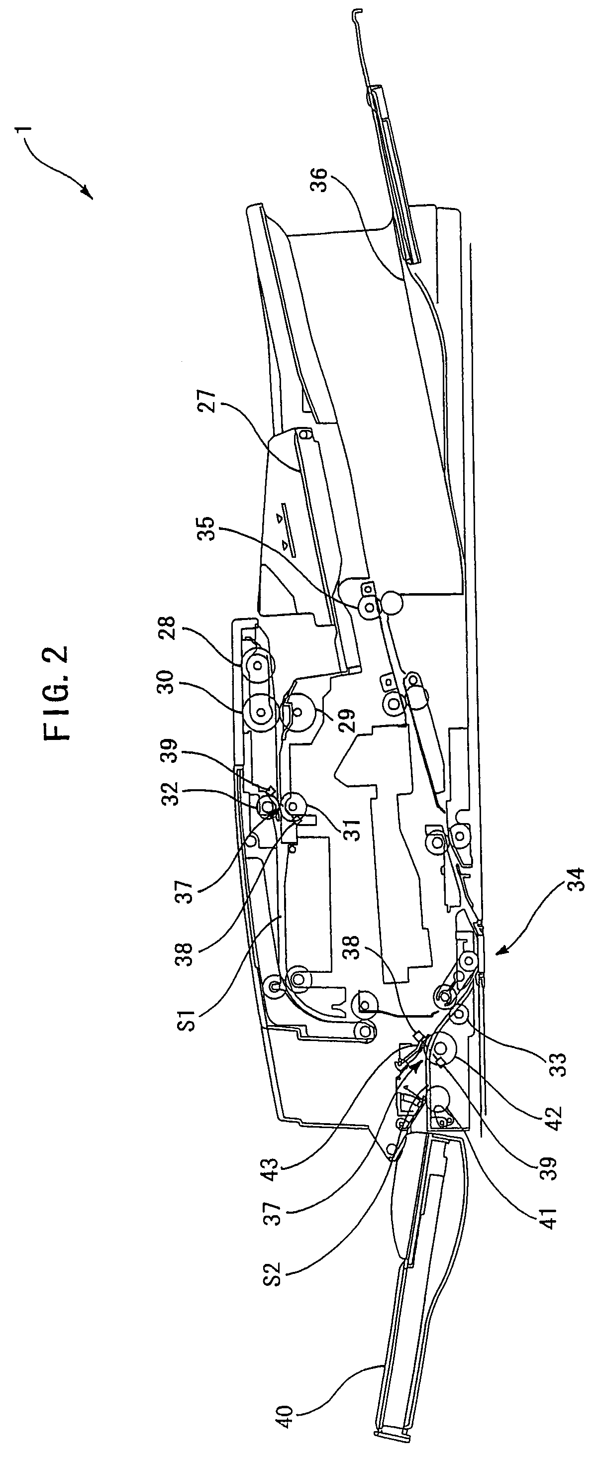 Sheet feeder with ultrasonic double feed detector