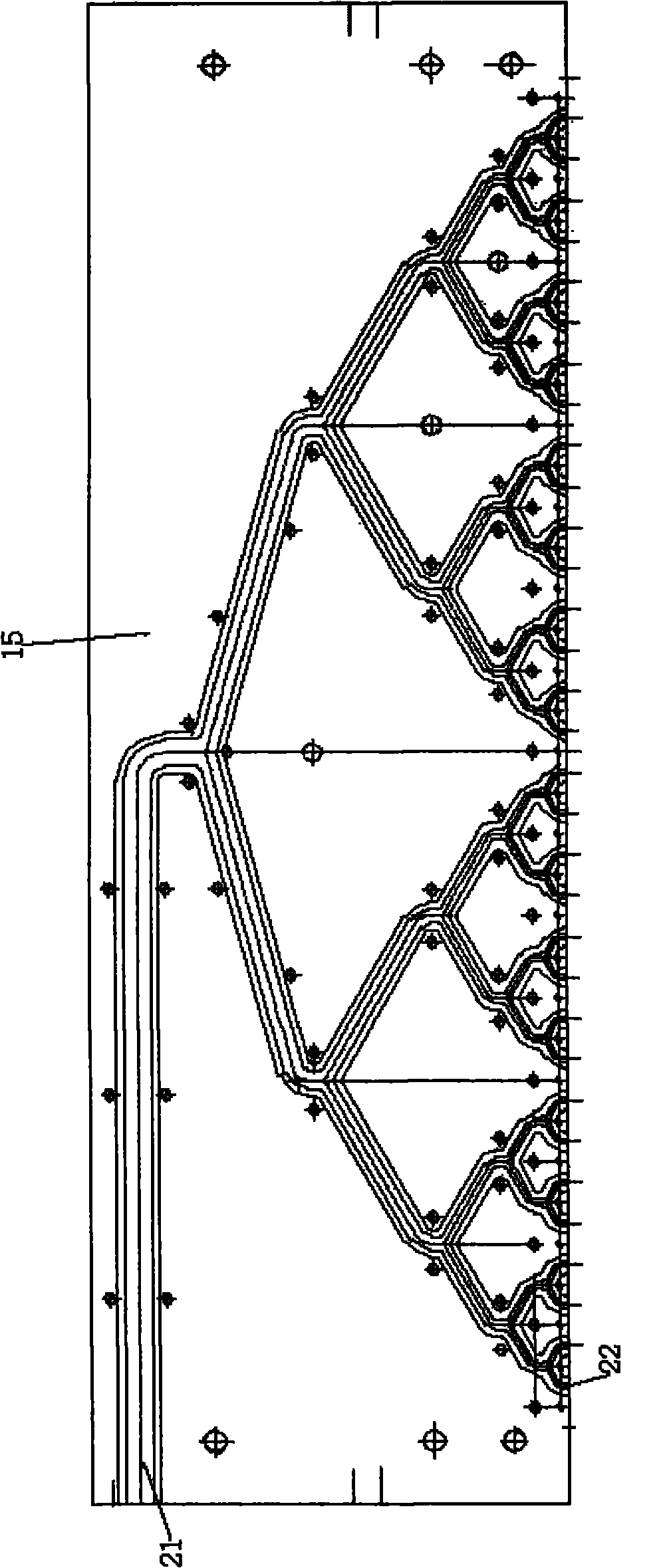 Device for preparing non-woven fabric product continuously with electrostatic spinning method