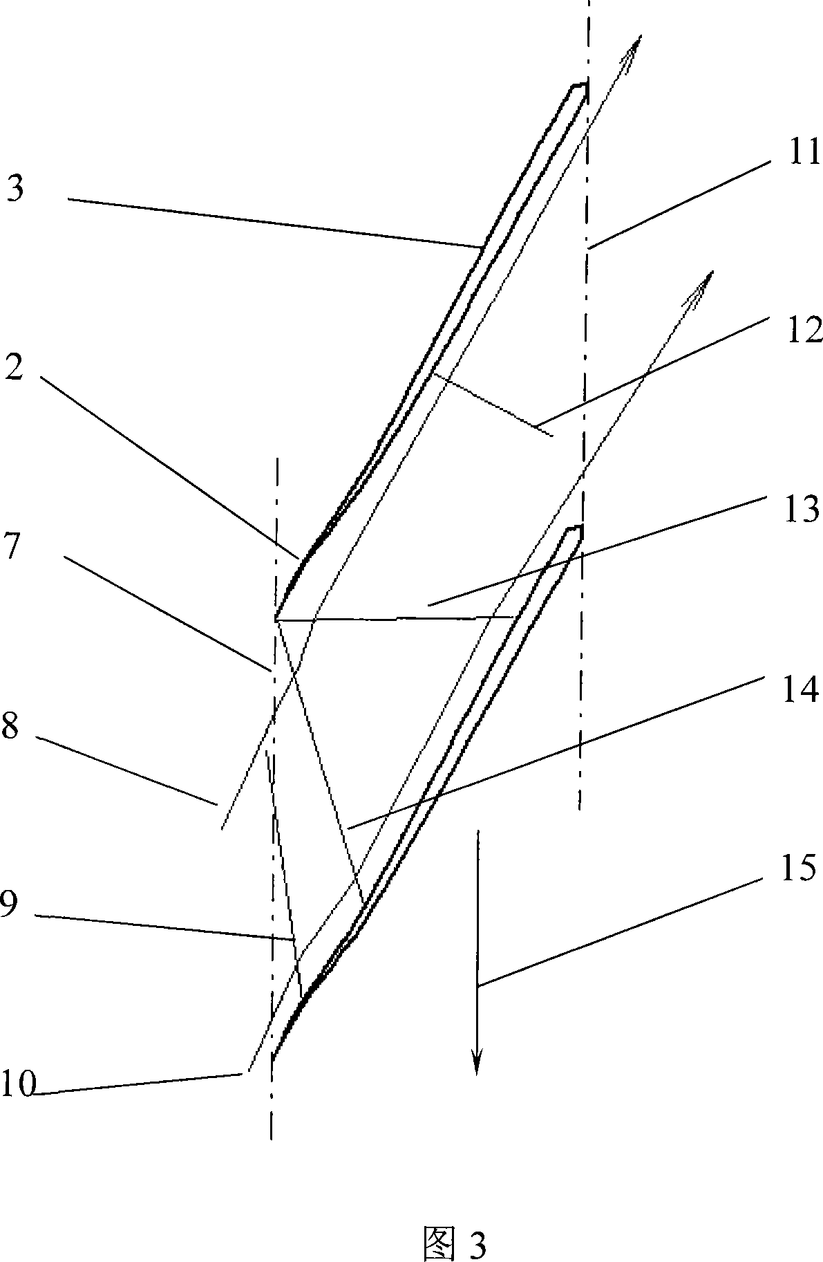 Ultrasound profile applied to aerial engine fan/compressor rotor and design method thereof