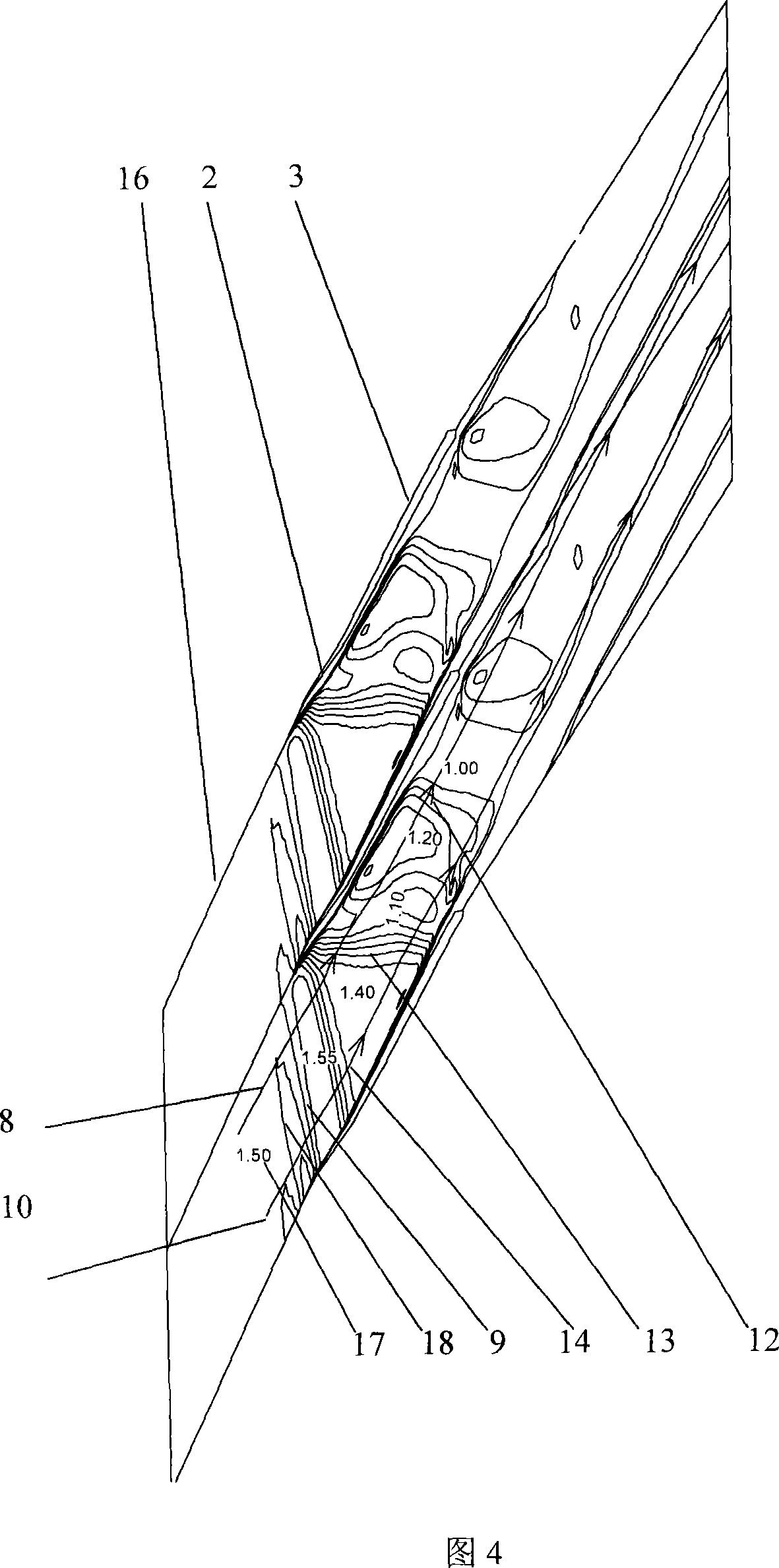 Ultrasound profile applied to aerial engine fan/compressor rotor and design method thereof