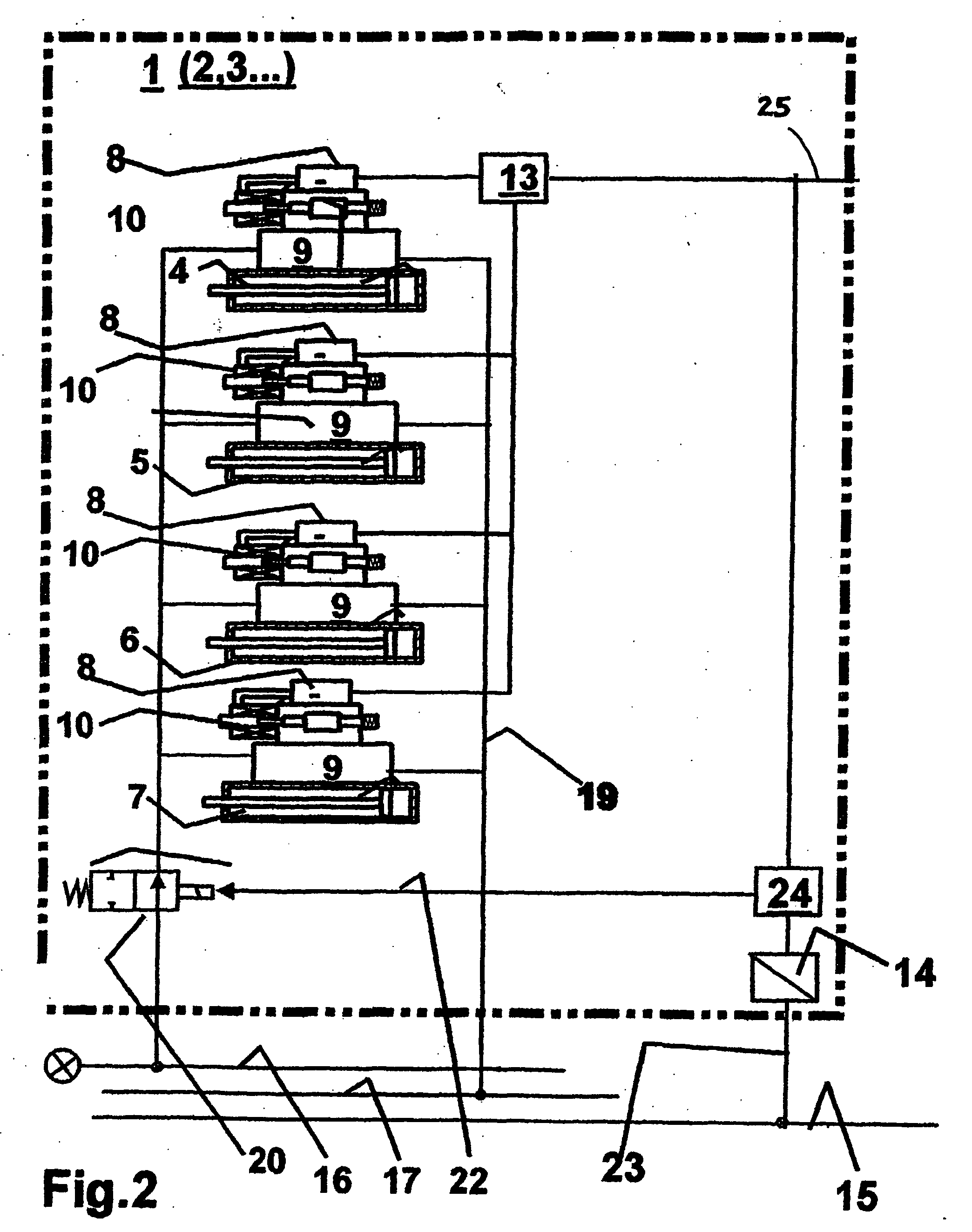 Hydraulic control for a longwall support