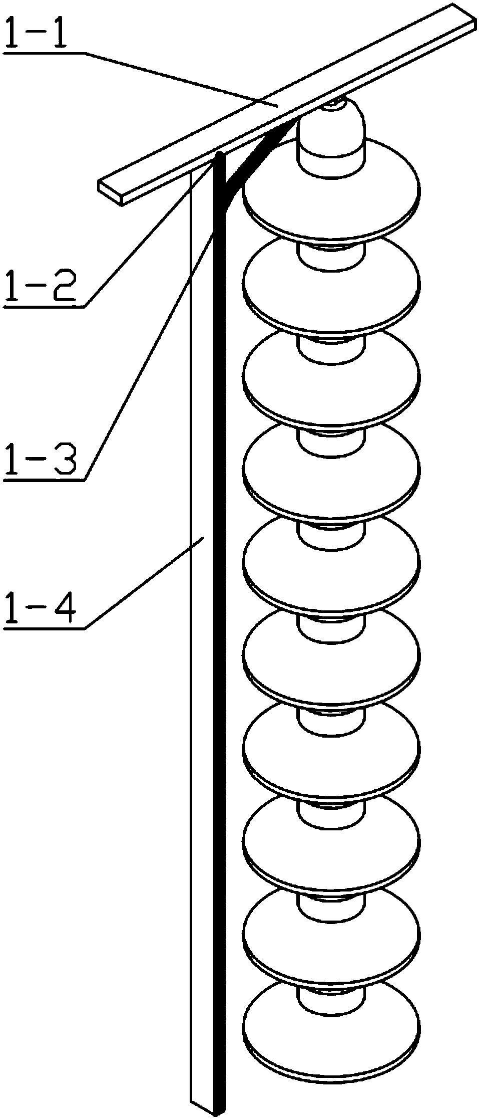 Power transmission line insulator detection robot