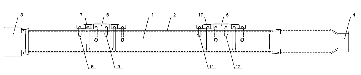 Carbon calcining rotary kiln